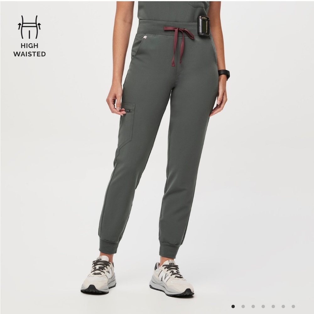 Figs High Waisted Zamora Jogger Scrub Pants - Bonsai (PO 2494)